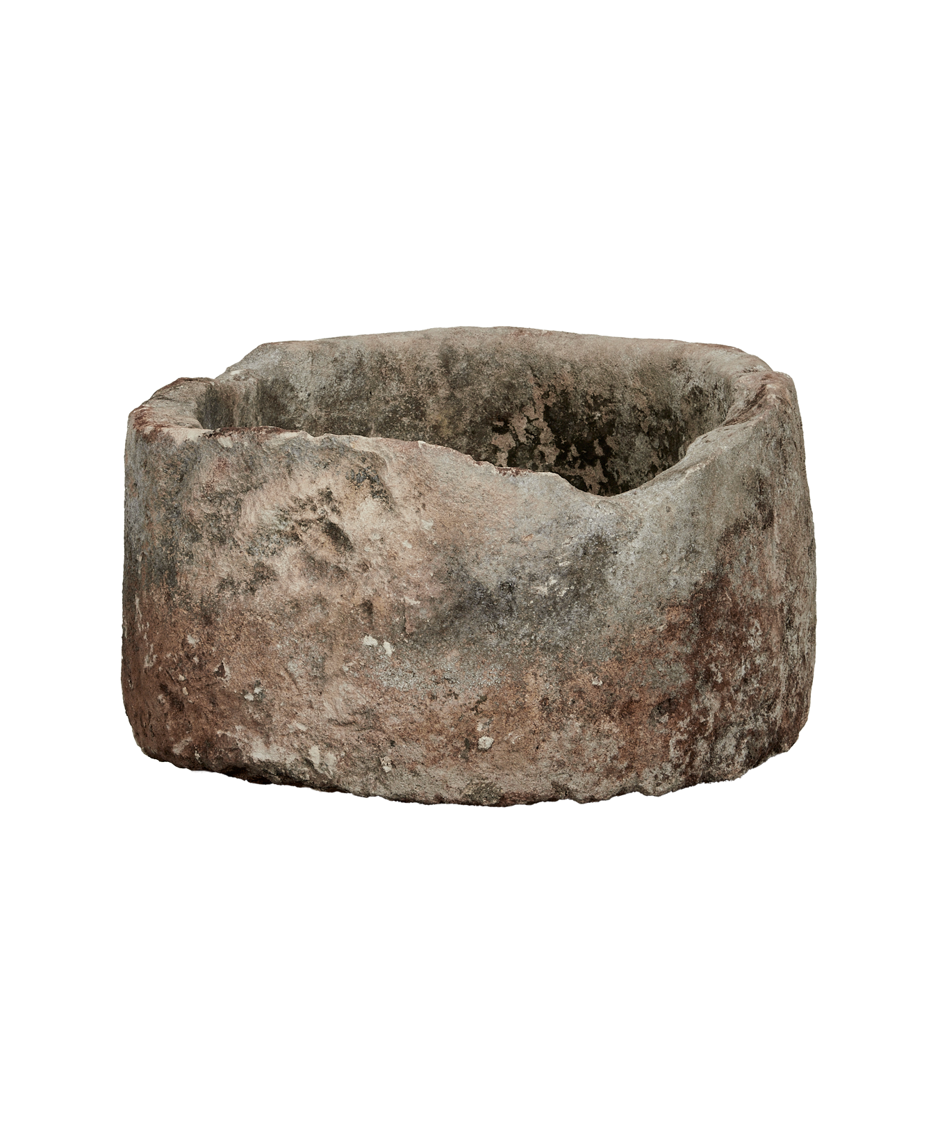 Vintage Limestone Trough - Round from Indonesia - Planters, Fountains, & Water Features