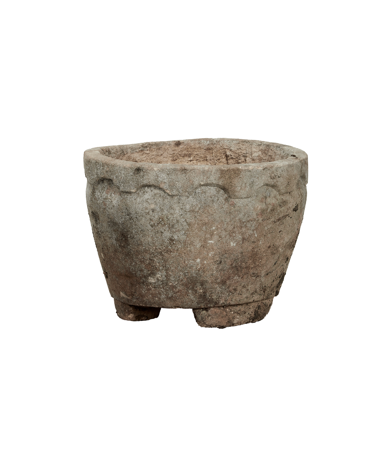 Vintage Limestone Trough - Round from Indonesia - Planters, Fountains, & Water Features