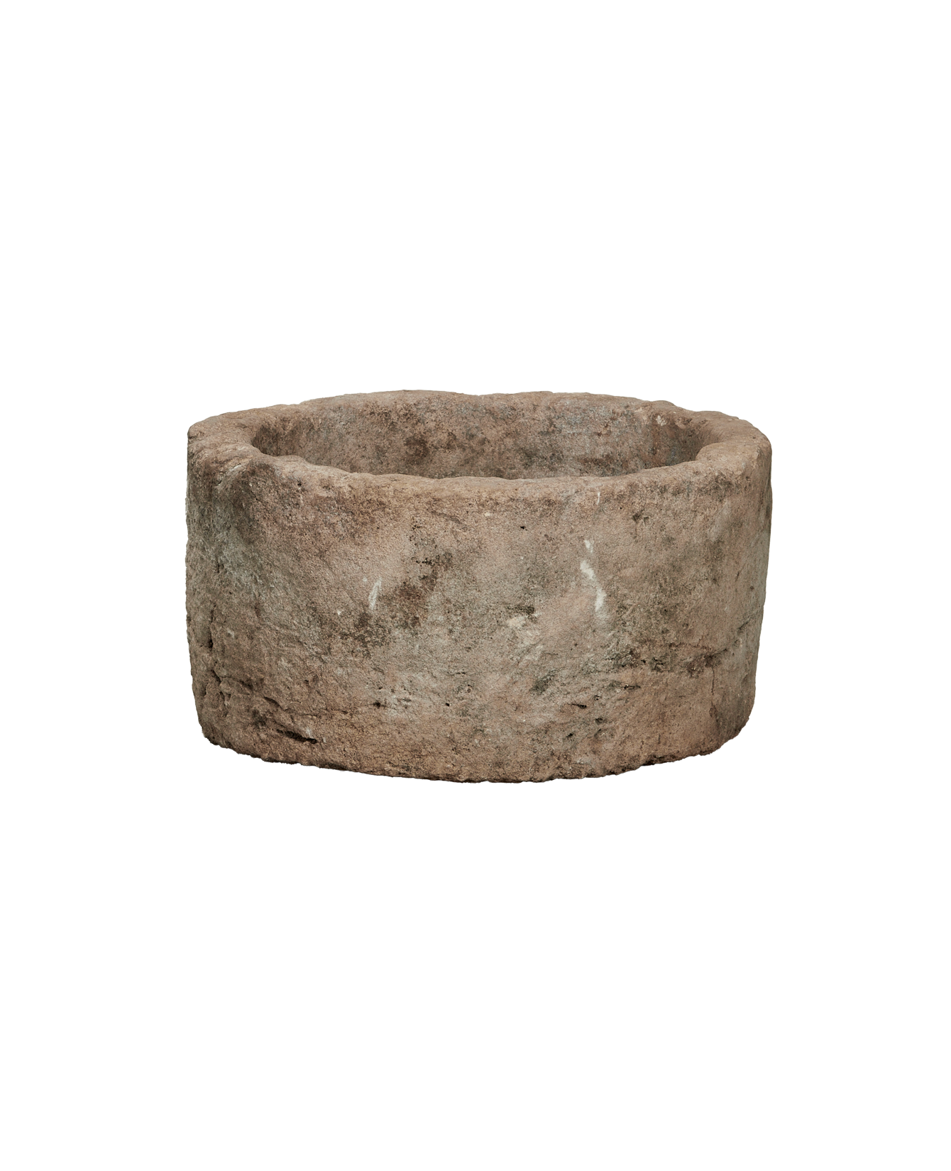 Vintage Limestone Trough - Round from Indonesia - Planters, Fountains, & Water Features