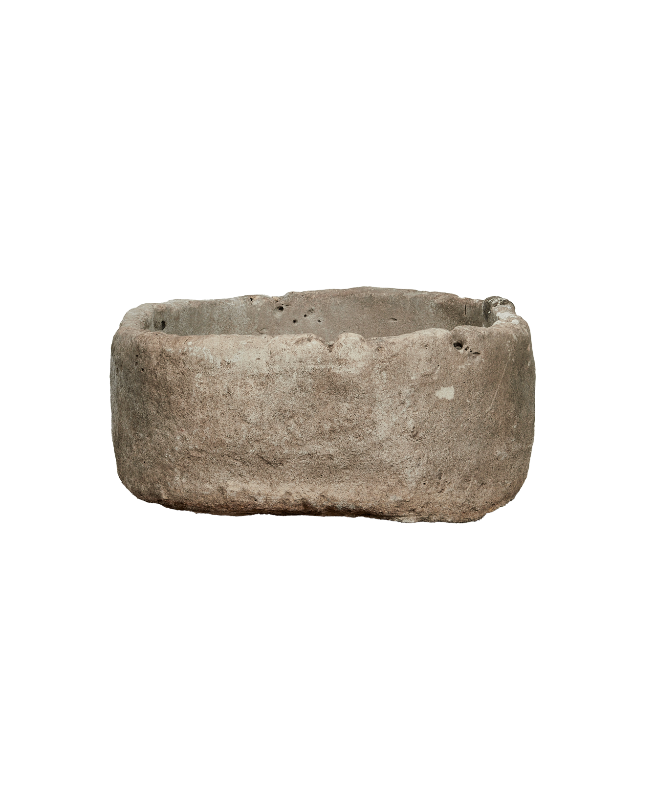 Vintage Limestone Trough - Round from Indonesia - Planters, Fountains, & Water Features