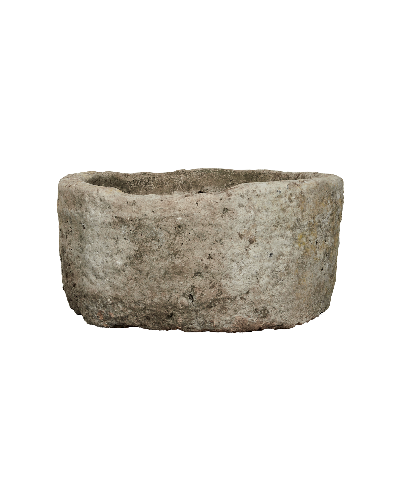 Vintage Limestone Trough - Round from Indonesia - Planters, Fountains, & Water Features