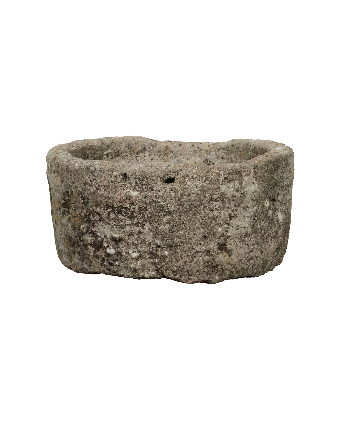 Vintage Limestone Trough - Round from Indonesia - Planters, Fountains, & Water Features