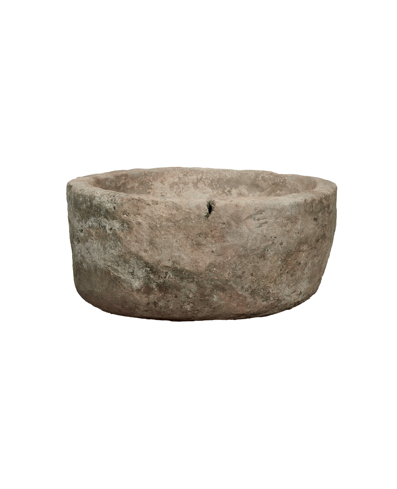 Vintage Limestone Trough - Round from Indonesia - Planters, Fountains, & Water Features