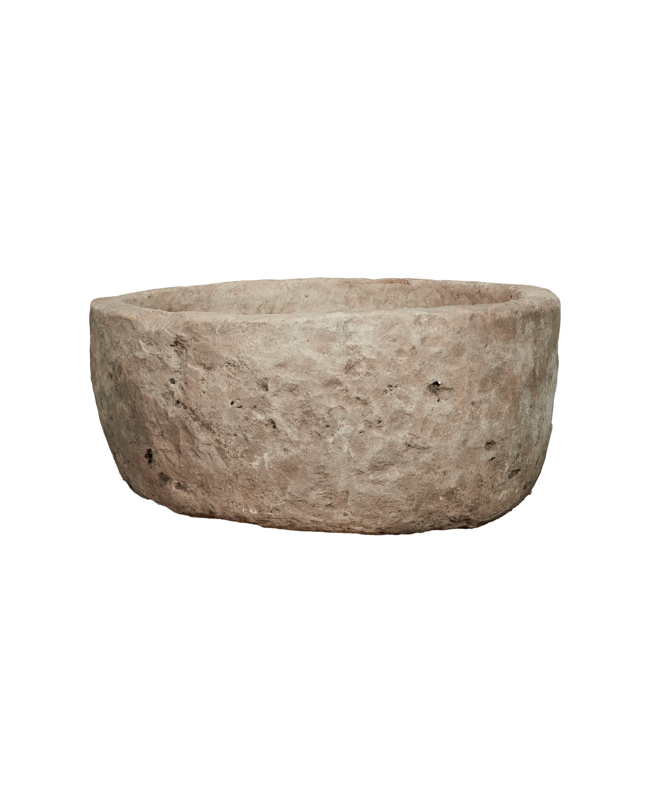 Vintage Limestone Trough - Round from Indonesia - Planters, Fountains, & Water Features