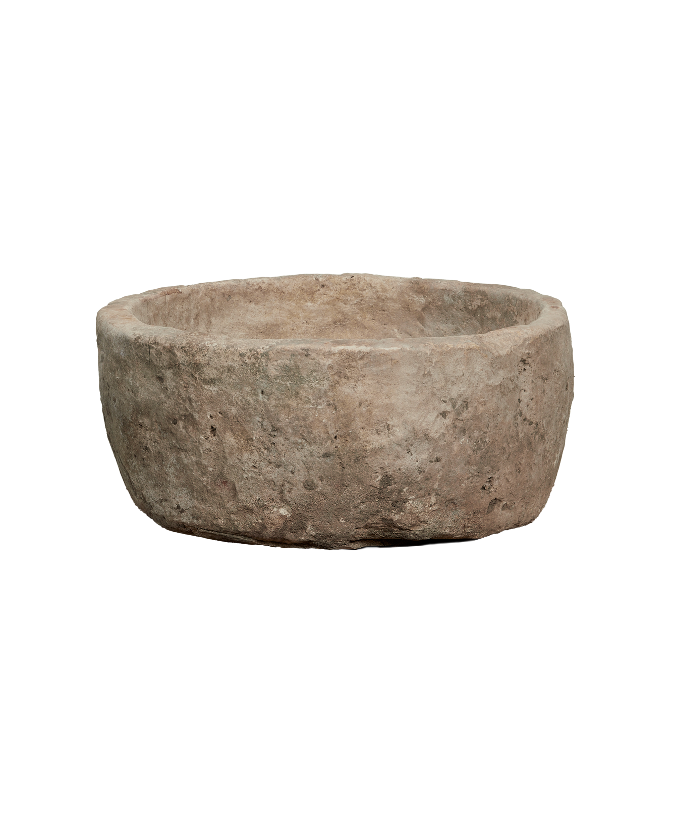 Vintage Limestone Trough - Round from Indonesia - Planters, Fountains, & Water Features