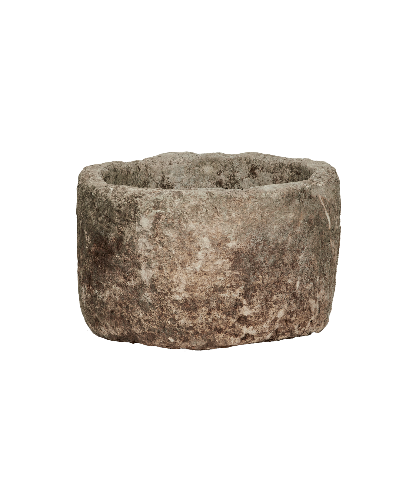 Vintage Limestone Trough - Round from Indonesia - Planters, Fountains, & Water Features