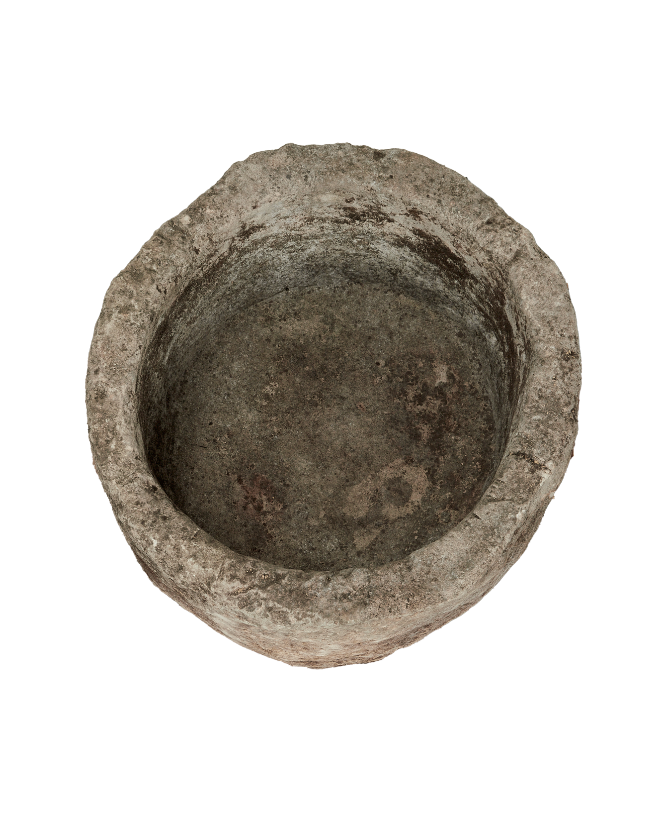 Vintage Limestone Trough - Round from Indonesia - Planters, Fountains, & Water Features