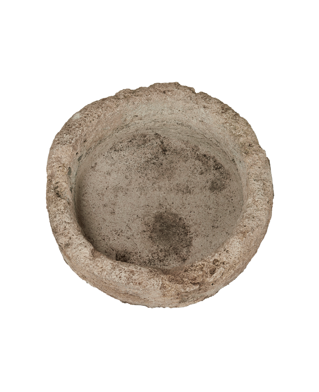 Vintage Limestone Trough - Round from Indonesia - Planters, Fountains, & Water Features