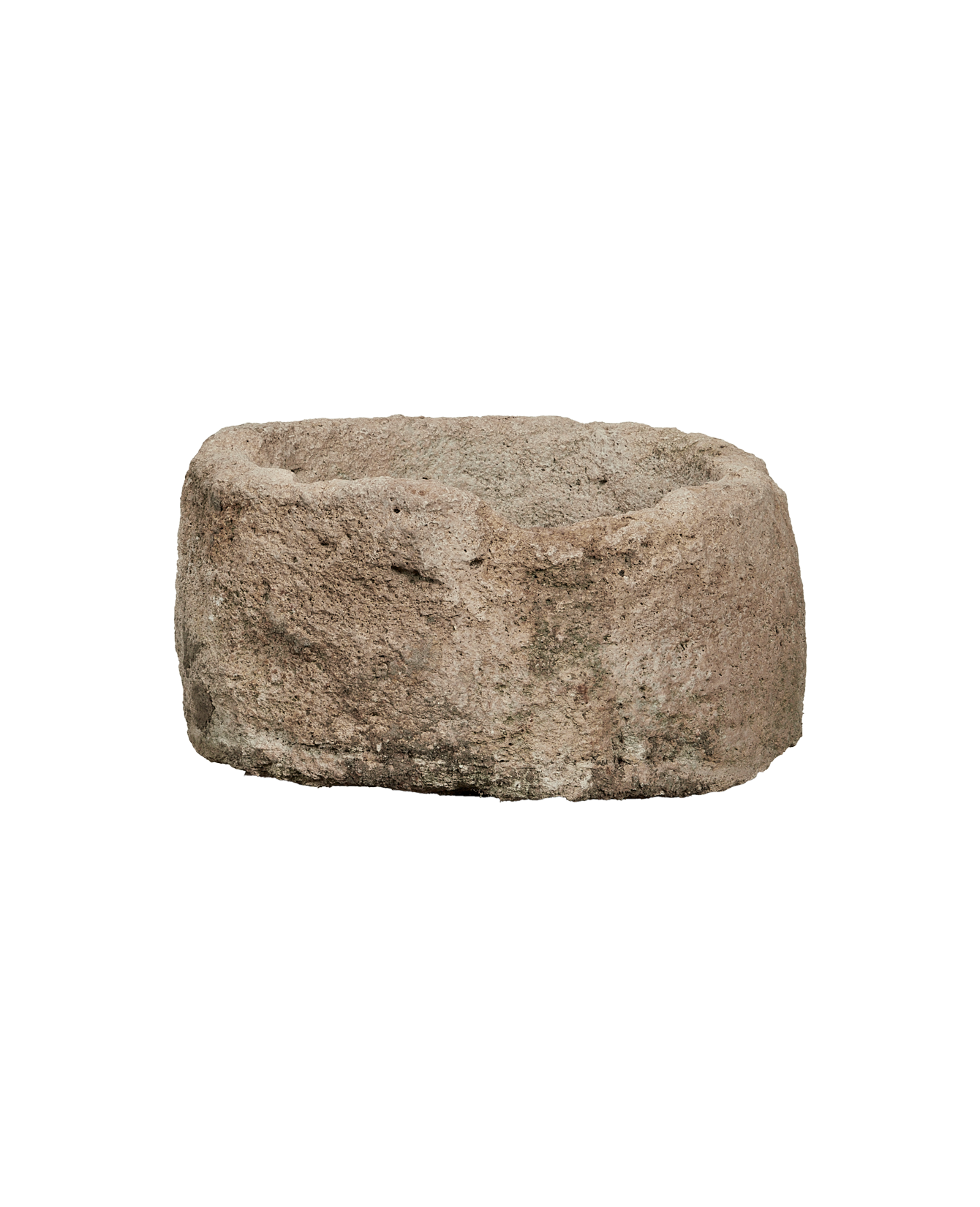 Vintage Limestone Trough - Round from Indonesia - Planters, Fountains, & Water Features