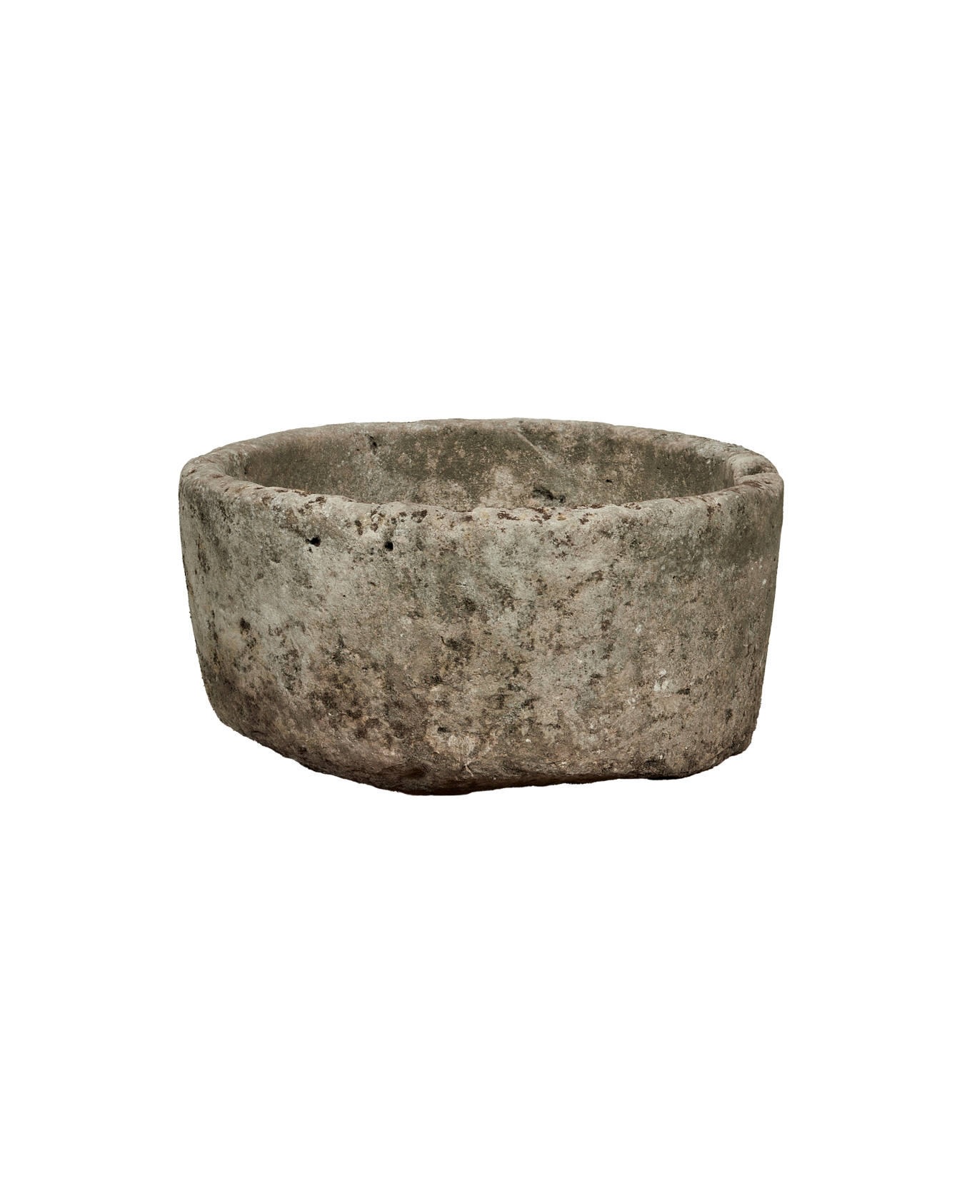 Vintage Limestone Trough - Round from Indonesia - Planters, Fountains, & Water Features