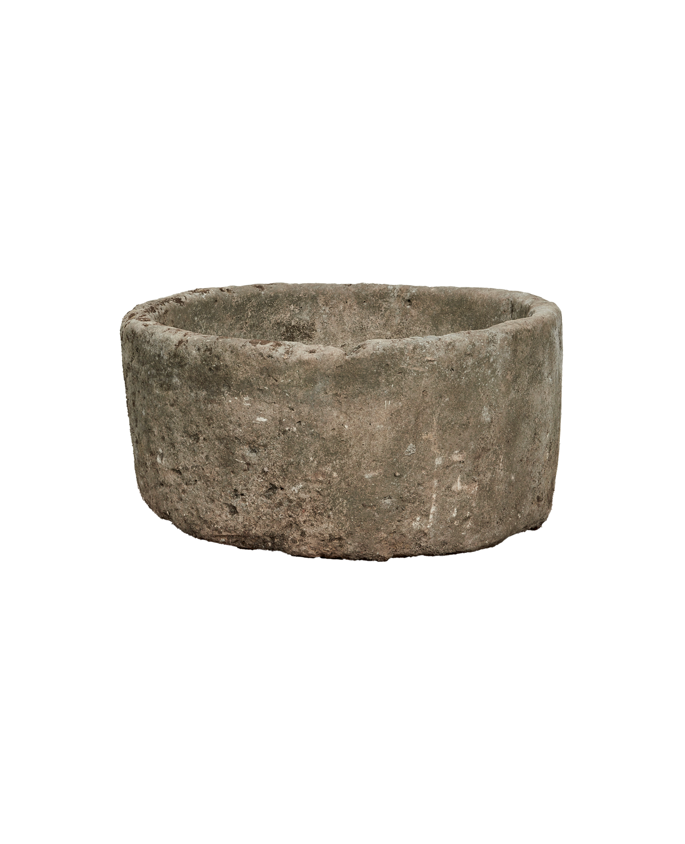 Vintage Limestone Trough - Round from Indonesia - Planters, Fountains, & Water Features