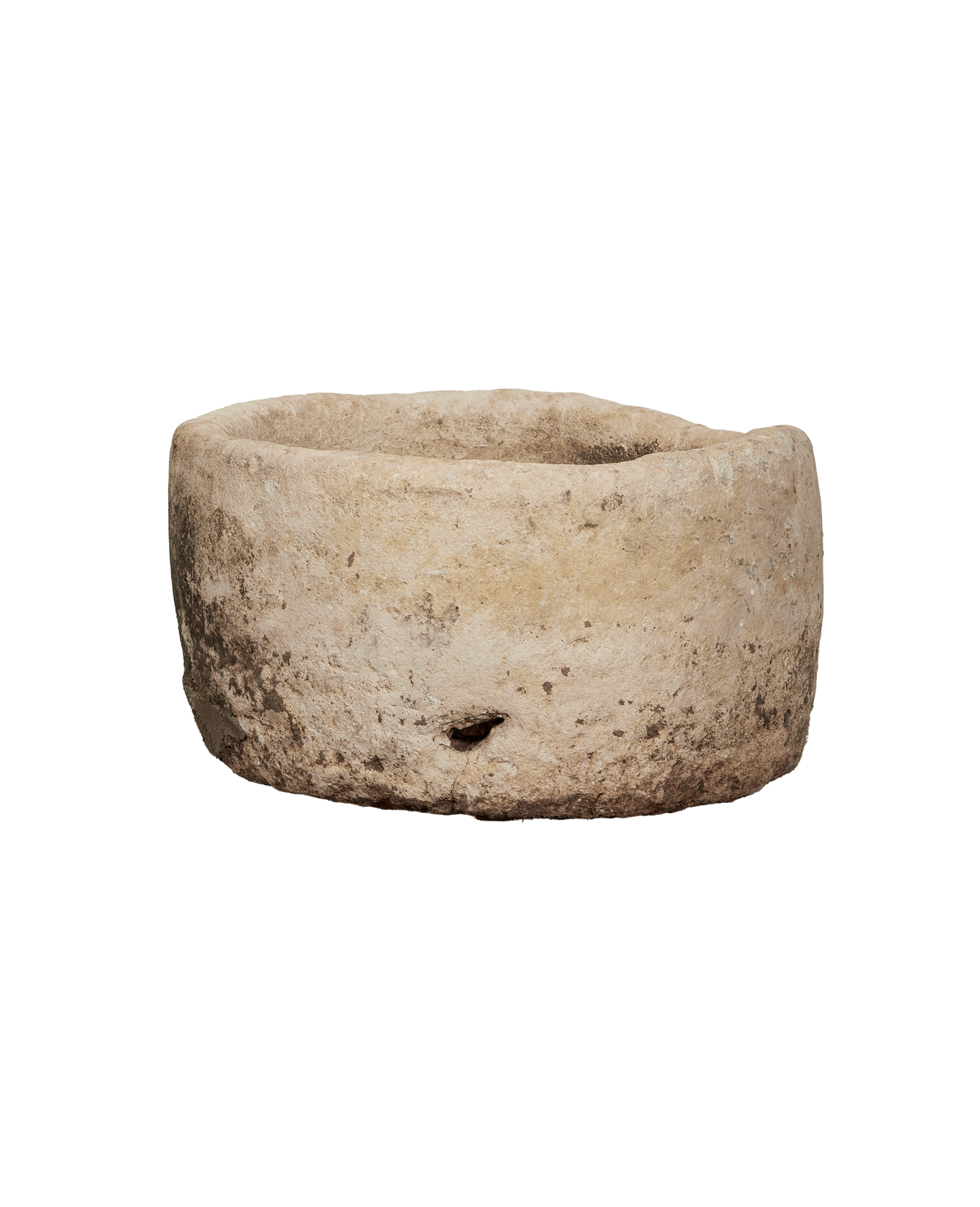 Vintage Limestone Trough - Round from Indonesia - Planters, Fountains, & Water Features