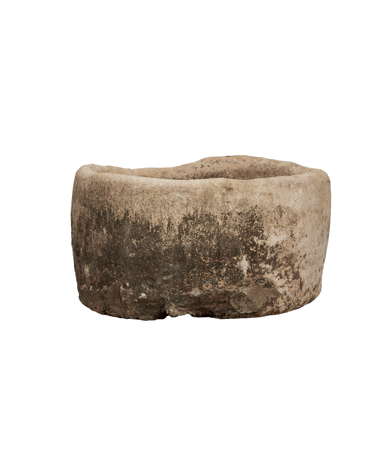 Vintage Limestone Trough - Round from Indonesia - Planters, Fountains, & Water Features