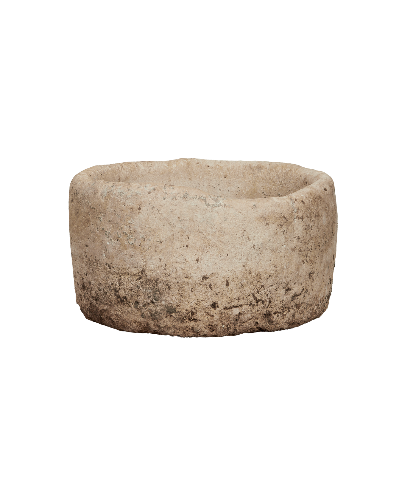 Vintage Limestone Trough - Round from Indonesia - Planters, Fountains, & Water Features