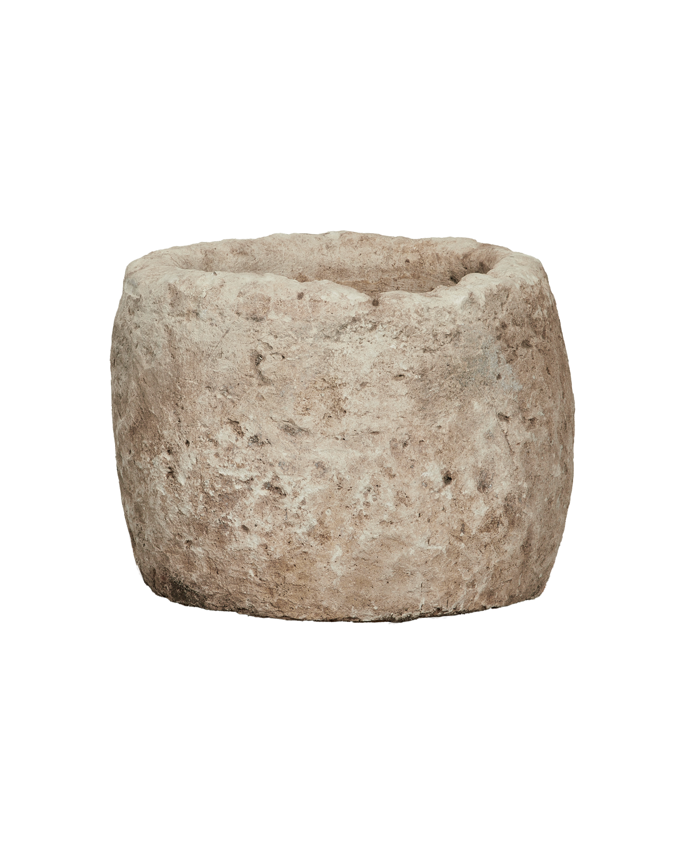 Vintage Limestone Trough - Round from Indonesia - Planters, Fountains, & Water Features