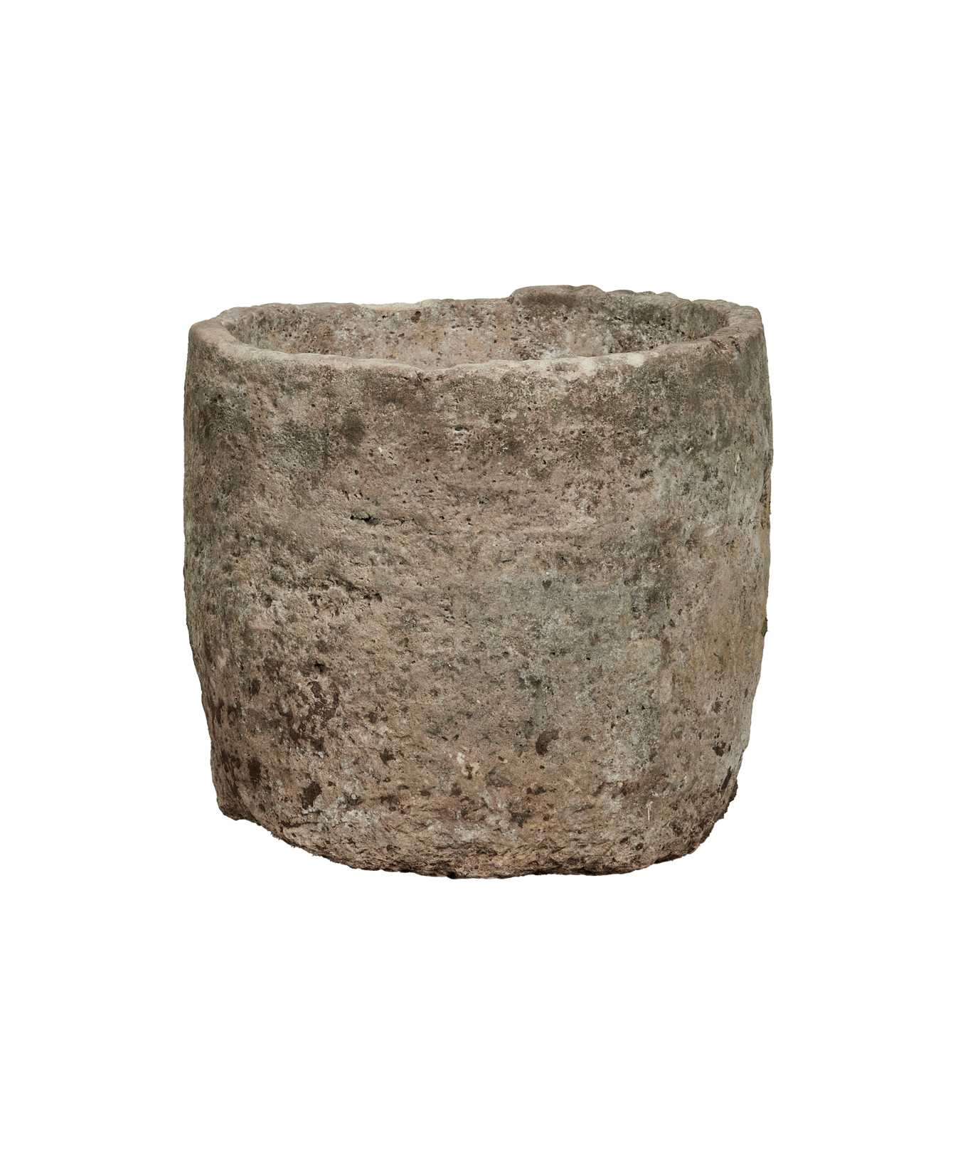 Vintage Limestone Trough - Round from Indonesia - Planters, Fountains, & Water Features