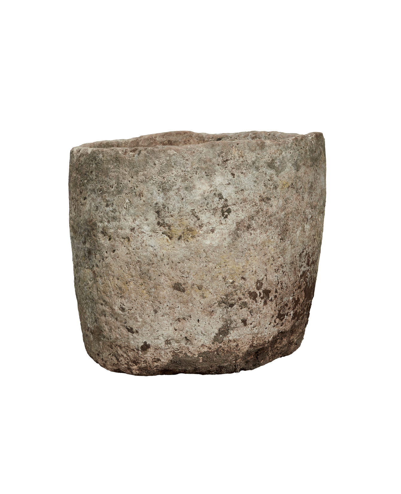 Vintage Limestone Trough - Round from Indonesia - Planters, Fountains, & Water Features