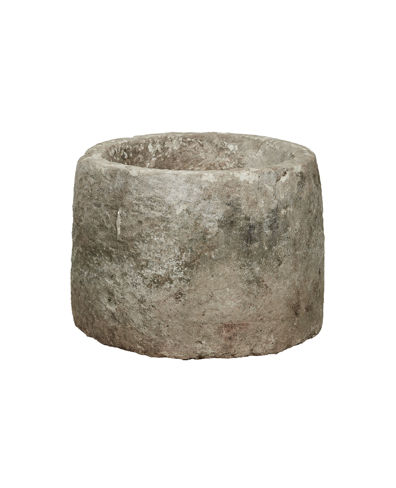 Vintage Limestone Trough - Round from Indonesia - Planters, Fountains, & Water Features