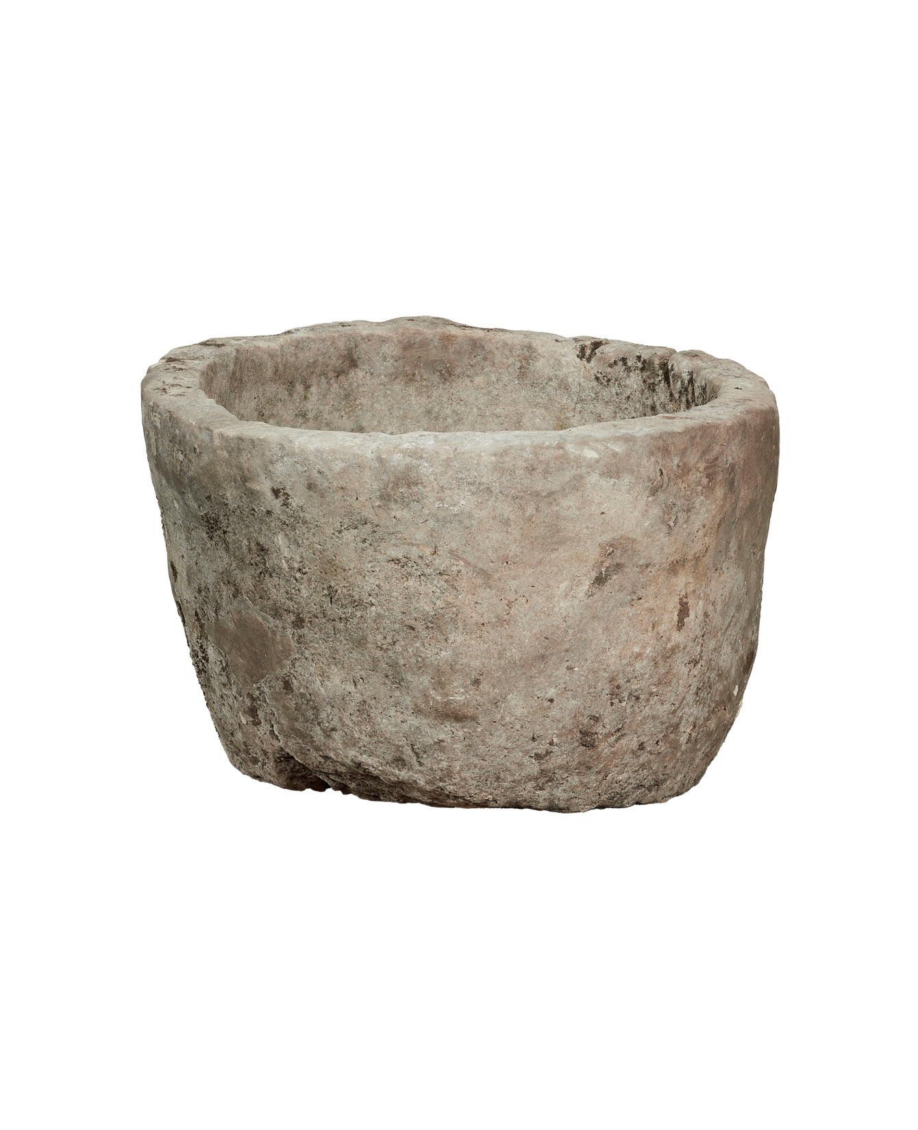 Vintage Limestone Trough - Round from Indonesia - Planters, Fountains, & Water Features