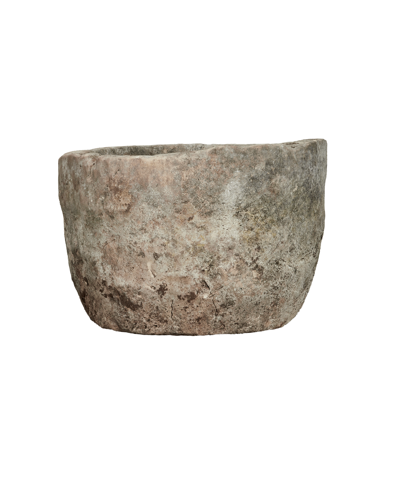 Vintage Limestone Trough - Round from Indonesia - Planters, Fountains, & Water Features