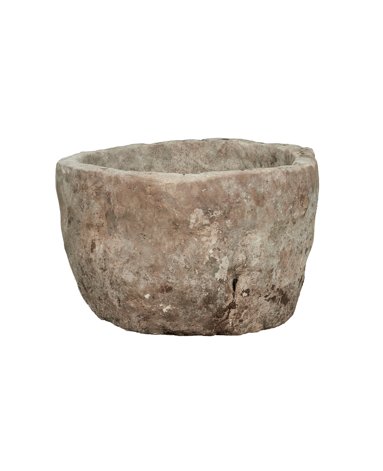 Vintage Limestone Trough - Round from Indonesia - Planters, Fountains, & Water Features