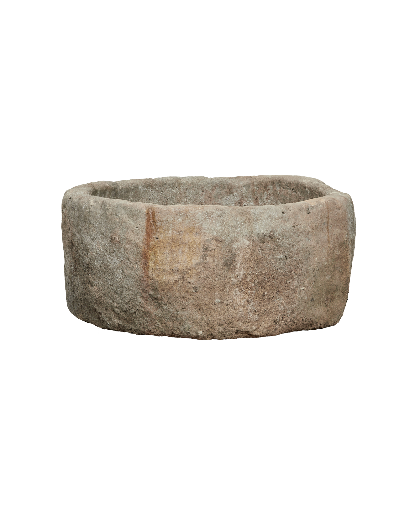 Vintage Limestone Trough - Round from Indonesia - Planters, Fountains, & Water Features