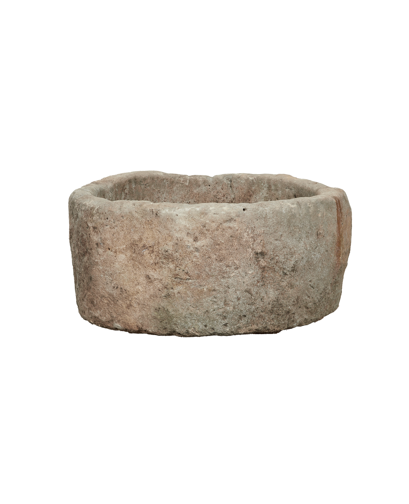 Vintage Limestone Trough - Round from Indonesia - Planters, Fountains, & Water Features