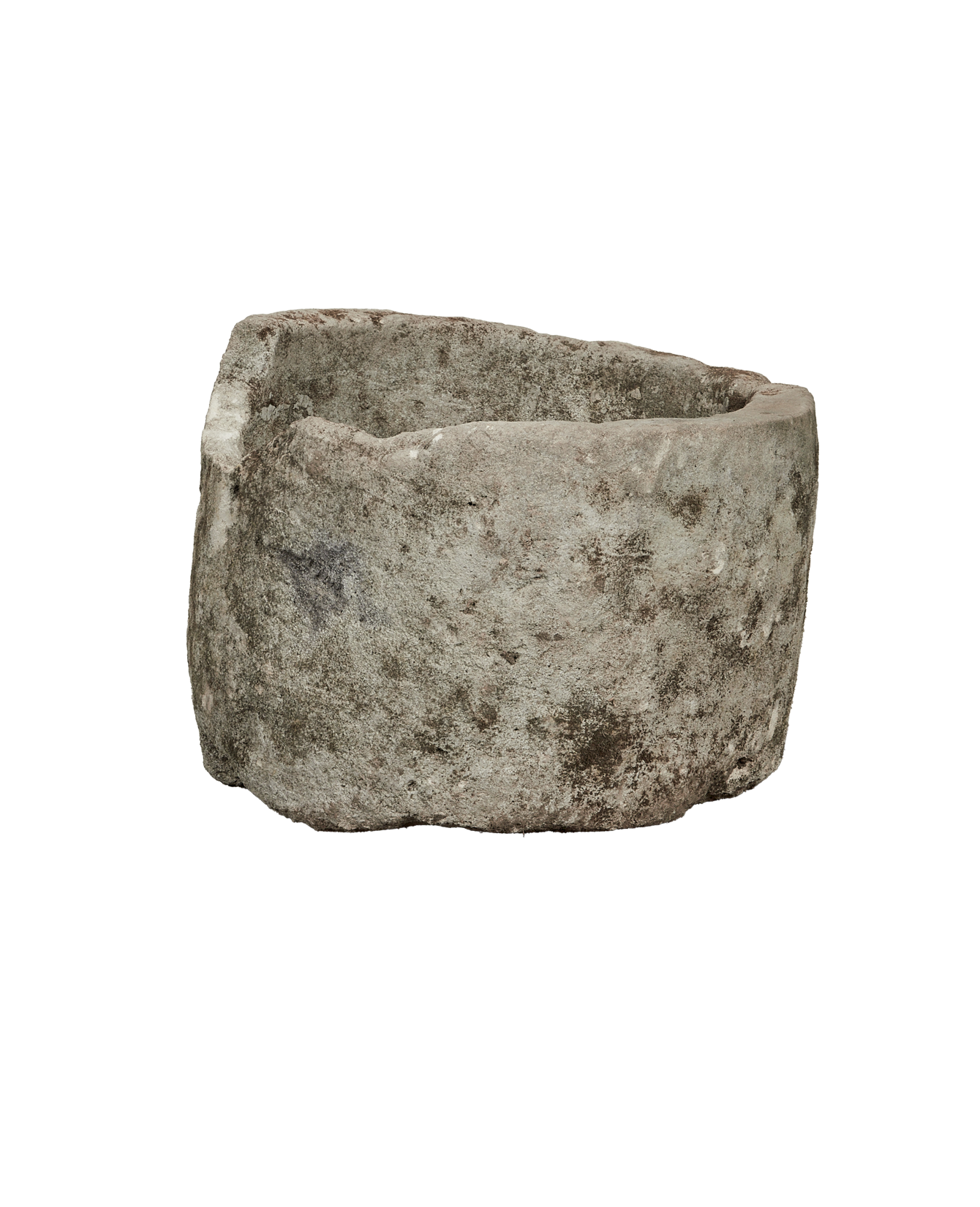 Vintage Limestone Trough - Round from Indonesia - Planters, Fountains, & Water Features