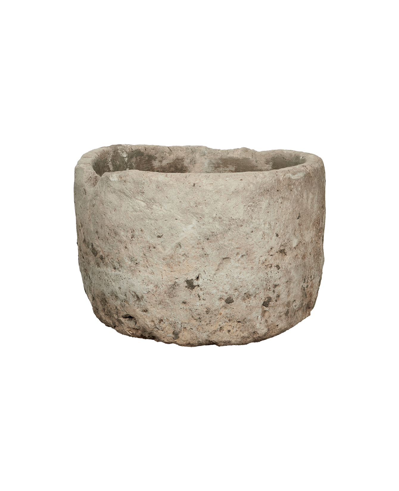 Vintage Limestone Trough - Round from Indonesia - Planters, Fountains, & Water Features
