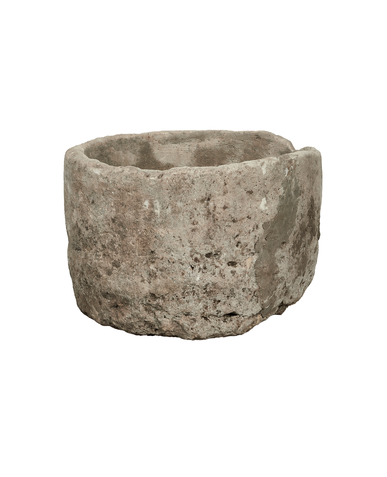 Vintage Limestone Trough - Round from Indonesia - Planters, Fountains, & Water Features