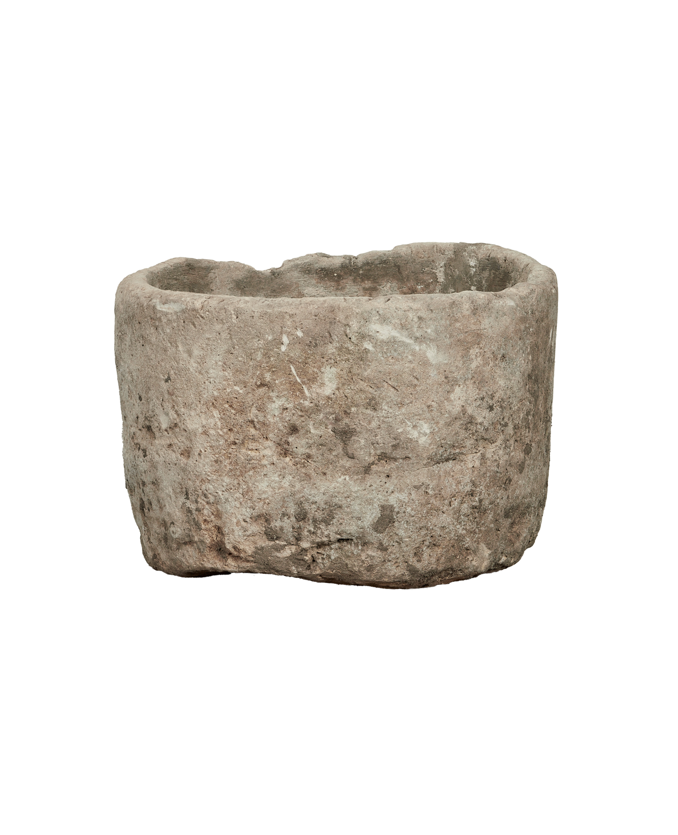 Vintage Limestone Trough - Round from Indonesia - Planters, Fountains, & Water Features