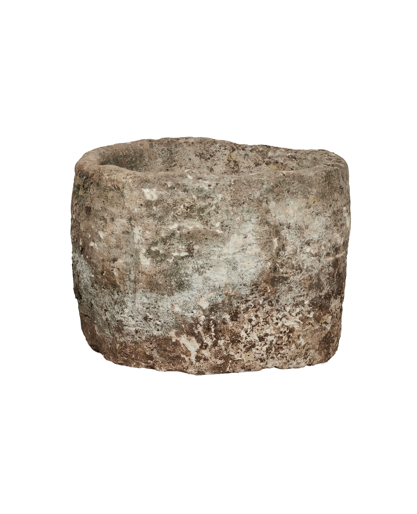 Vintage Limestone Trough - Oblong from Indonesia - Planters, Fountains, & Water Features