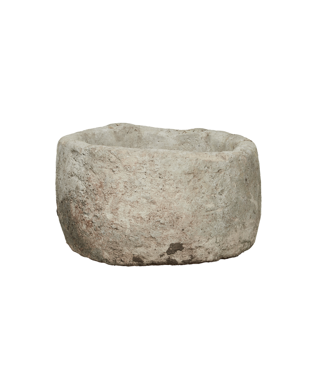 Vintage Limestone Trough - Round from Indonesia - Planters, Fountains, & Water Features