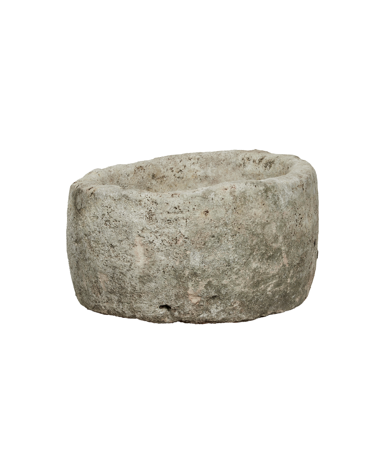 Vintage Limestone Trough - Round from Indonesia - Planters, Fountains, & Water Features