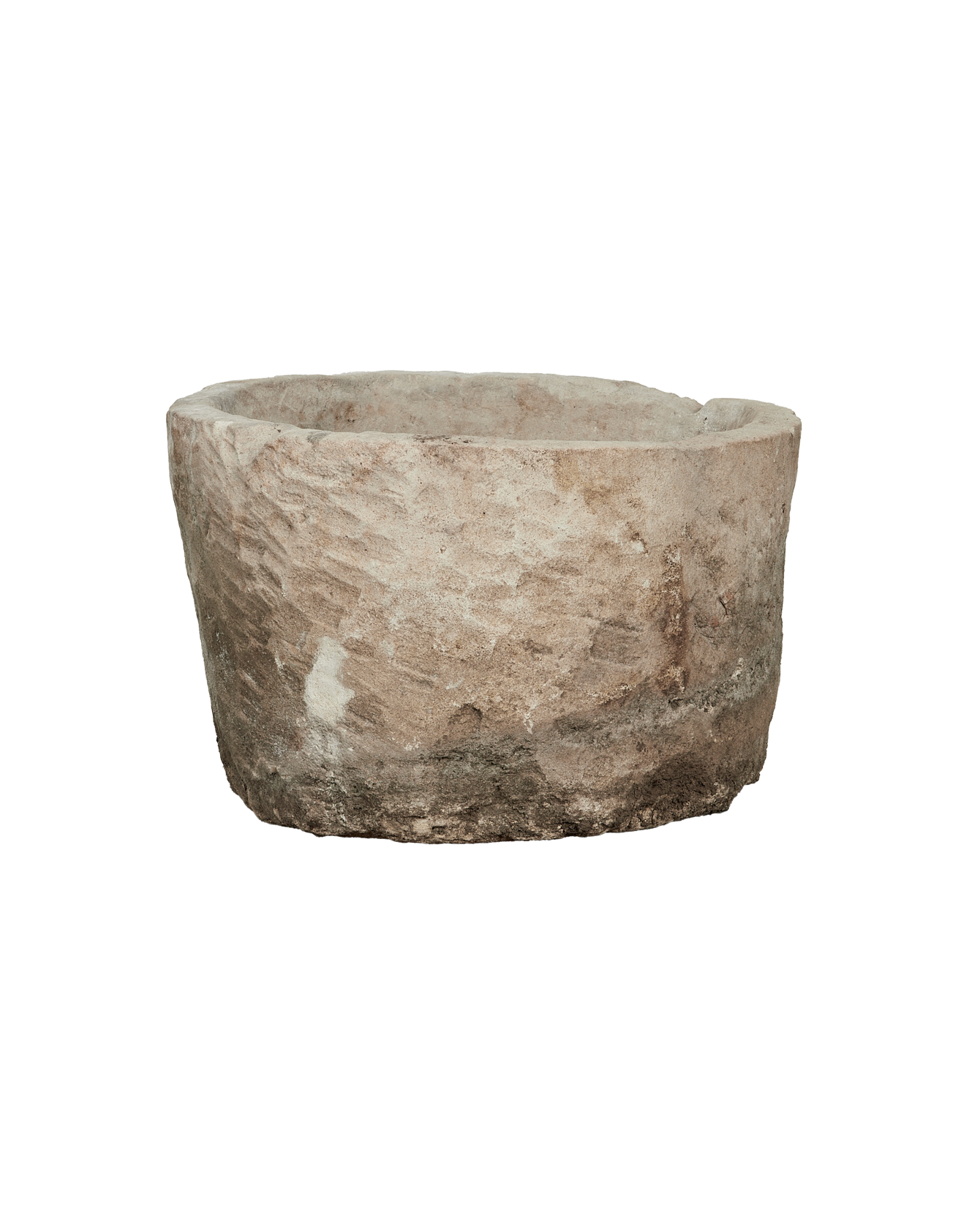 Vintage Limestone Trough - Round from Indonesia - Planters, Fountains, & Water Features