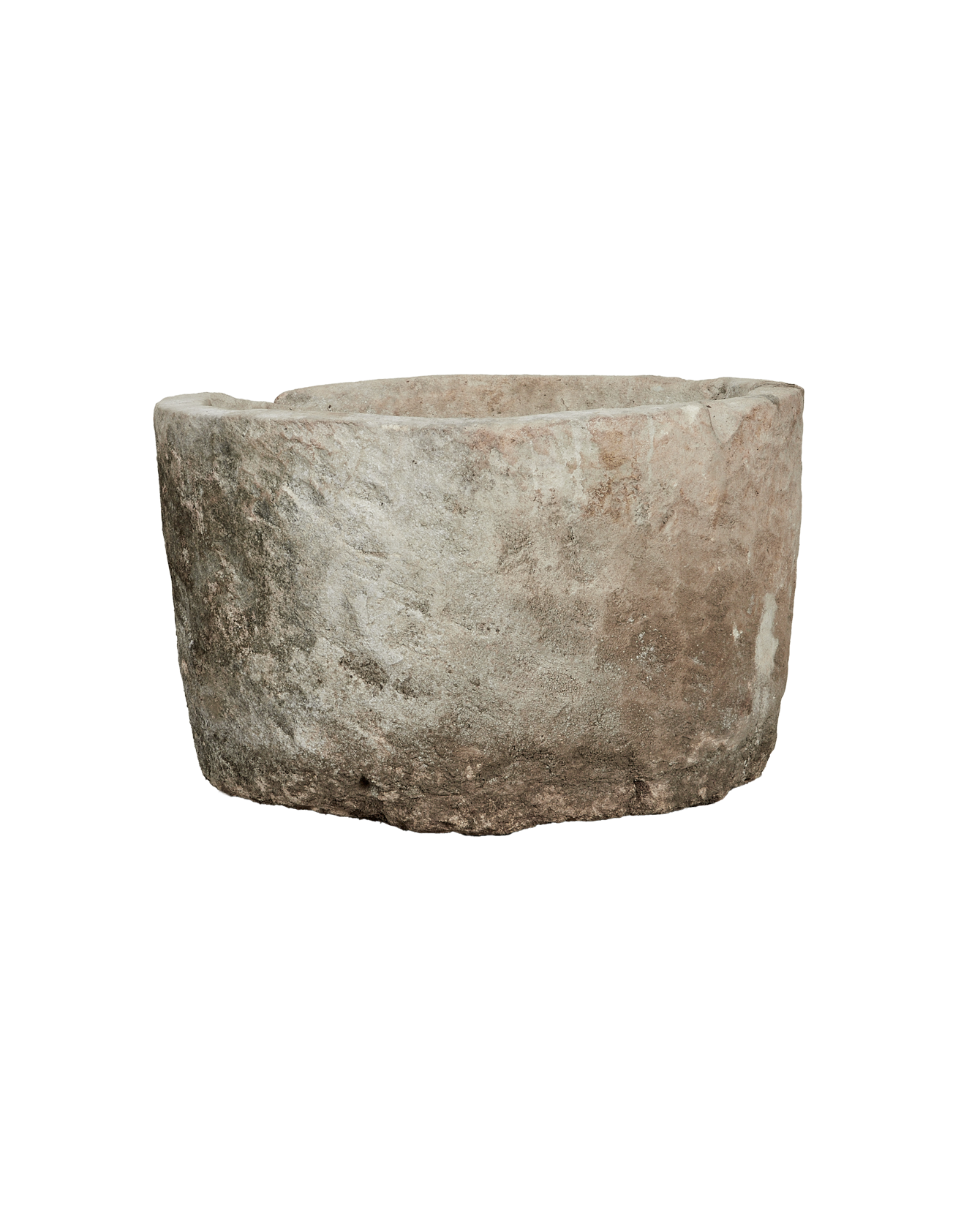 Vintage Limestone Trough - Round from Indonesia - Planters, Fountains, & Water Features