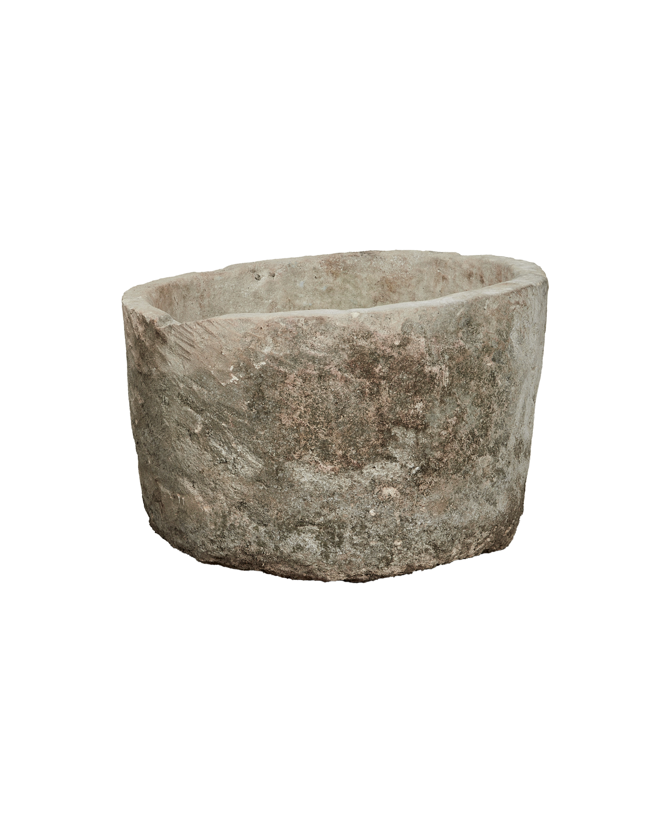 Vintage Limestone Trough - Round from Indonesia - Planters, Fountains, & Water Features