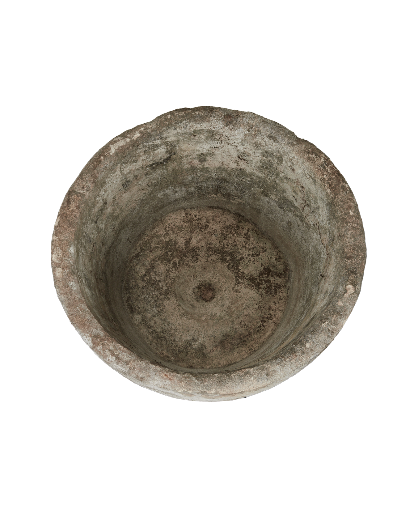 Vintage Limestone Trough - Round from Indonesia - Planters, Fountains, & Water Features