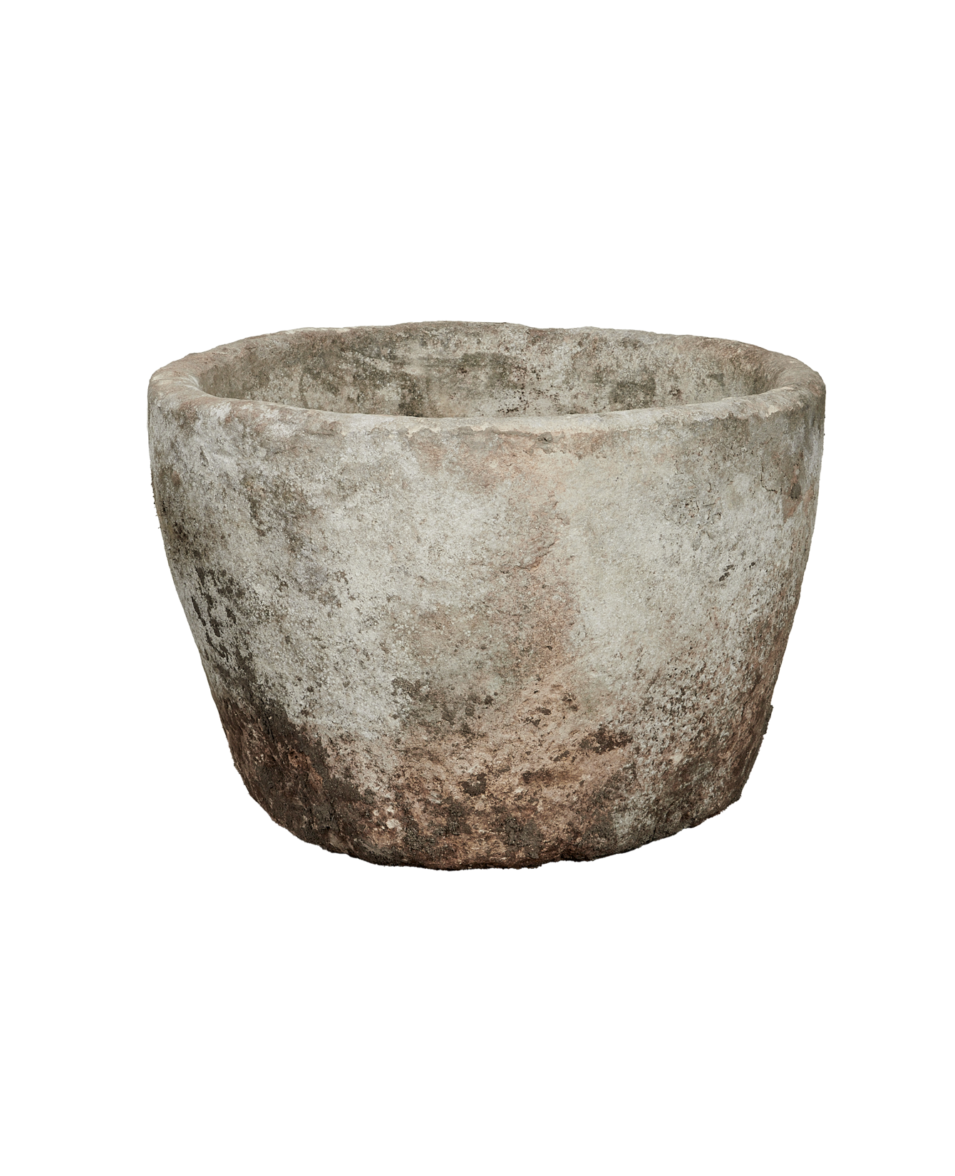 Vintage Limestone Trough - Round from Indonesia - Planters, Fountains, & Water Features