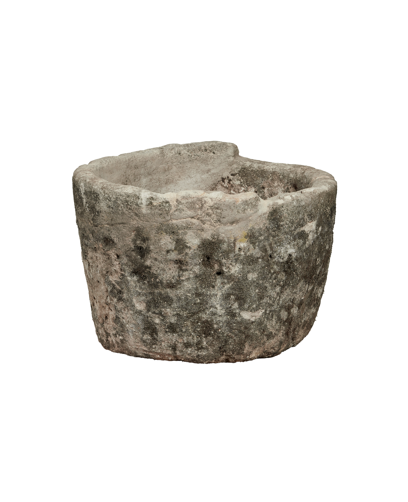 Vintage Limestone Trough - Round from Indonesia - Planters, Fountains, & Water Features