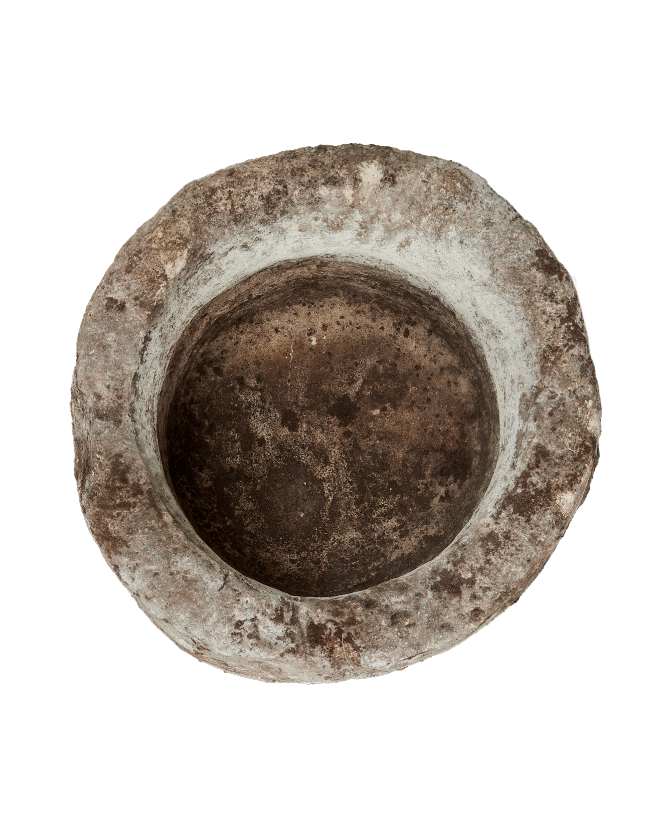 Vintage Limestone Trough - Round from Indonesia - Planters, Fountains, & Water Features