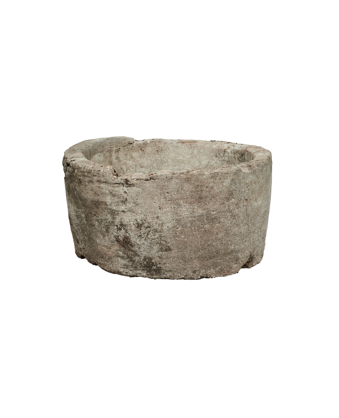 Vintage Limestone Trough - Round from Indonesia - Planters, Fountains, & Water Features
