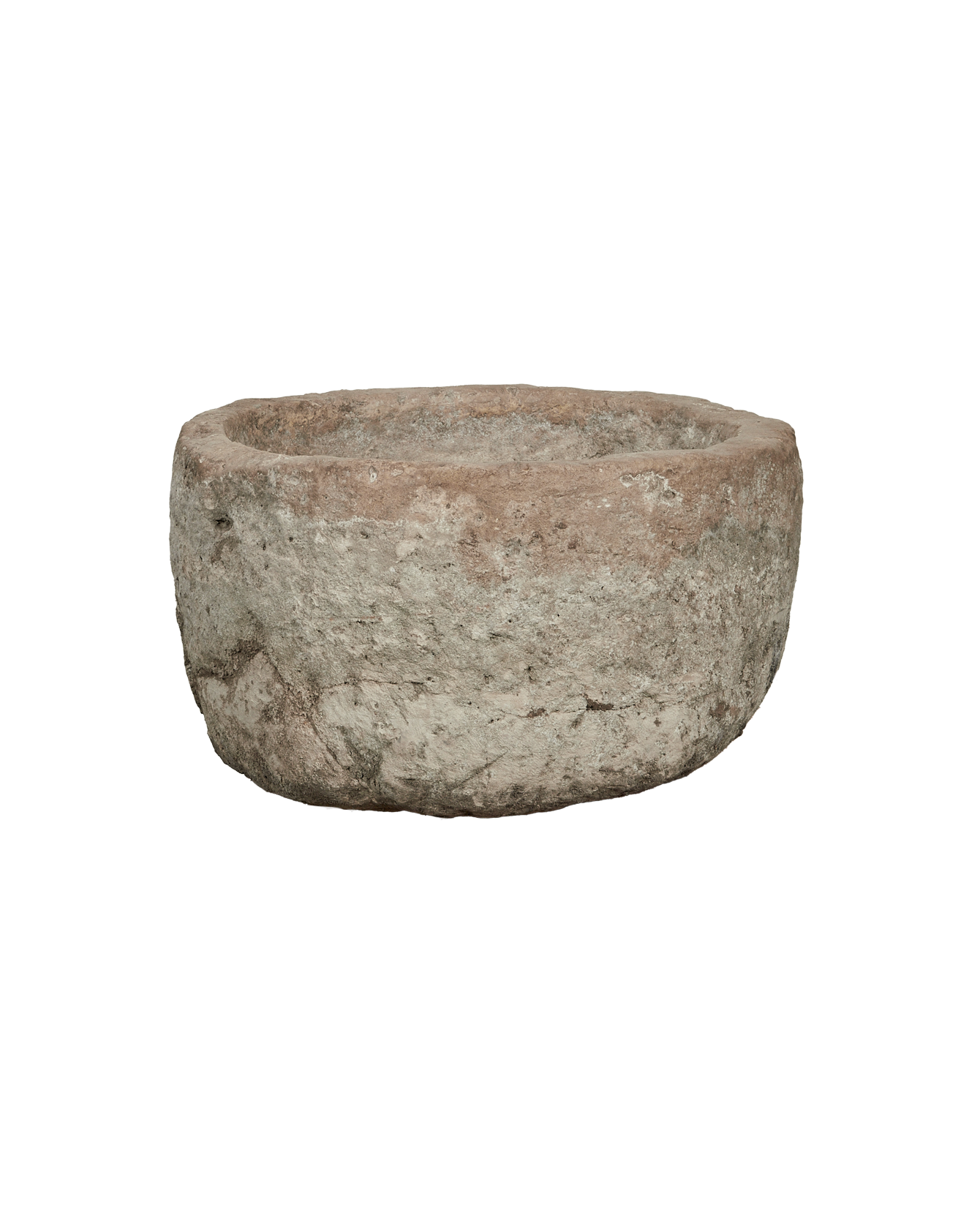 Vintage Limestone Trough - Round from Indonesia - Planters, Fountains, & Water Features