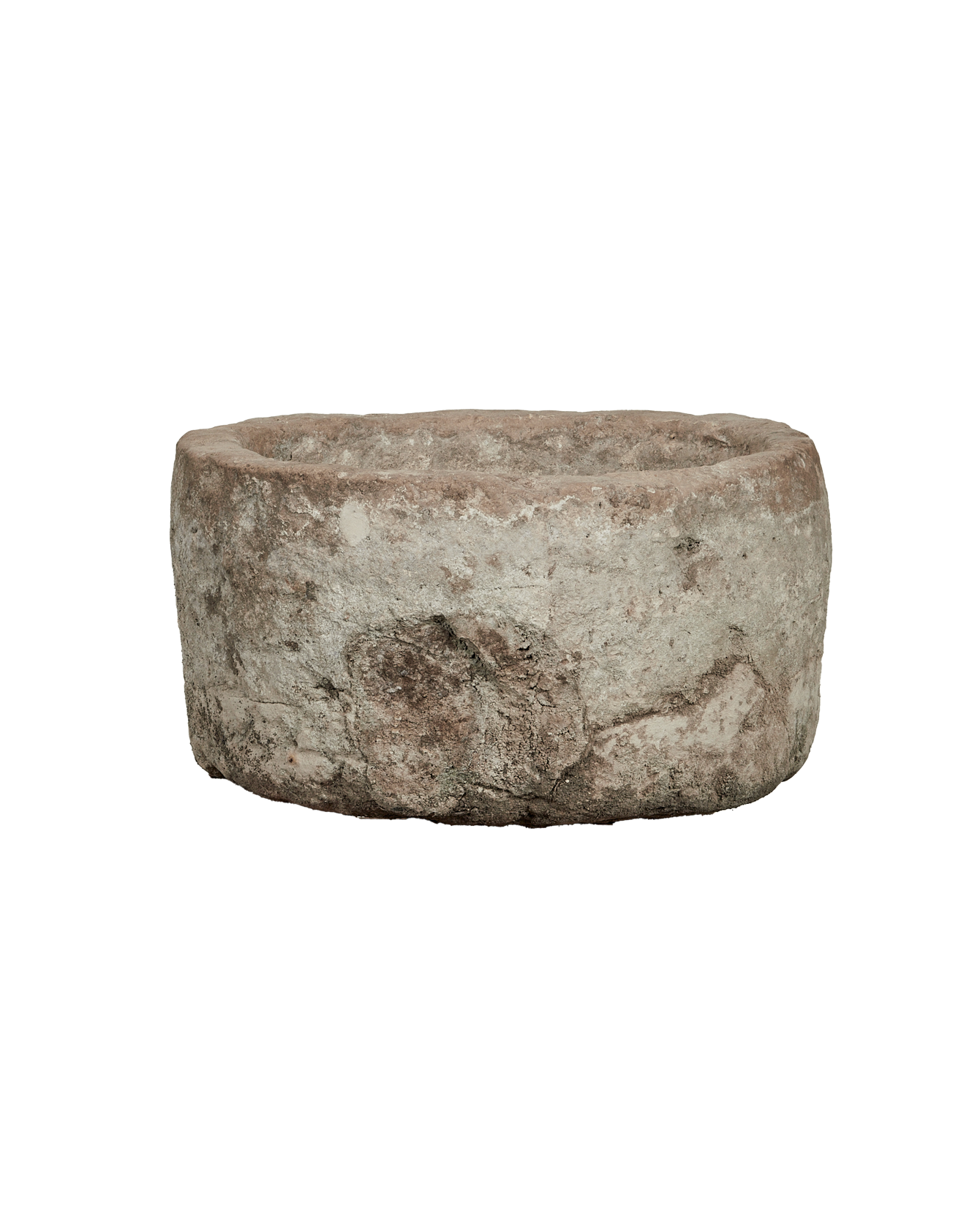 Vintage Limestone Trough - Round from Indonesia - Planters, Fountains, & Water Features