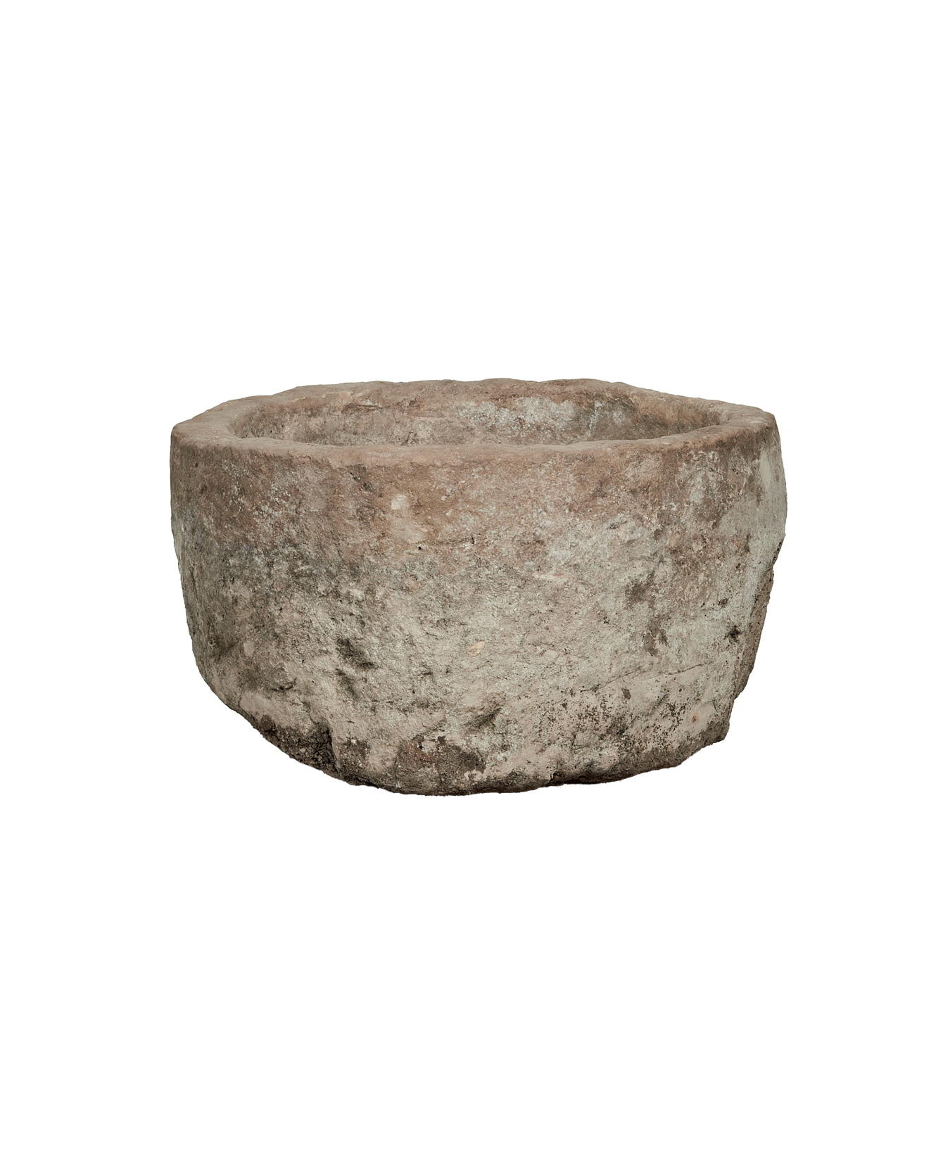 Vintage Limestone Trough - Round from Indonesia - Planters, Fountains, & Water Features