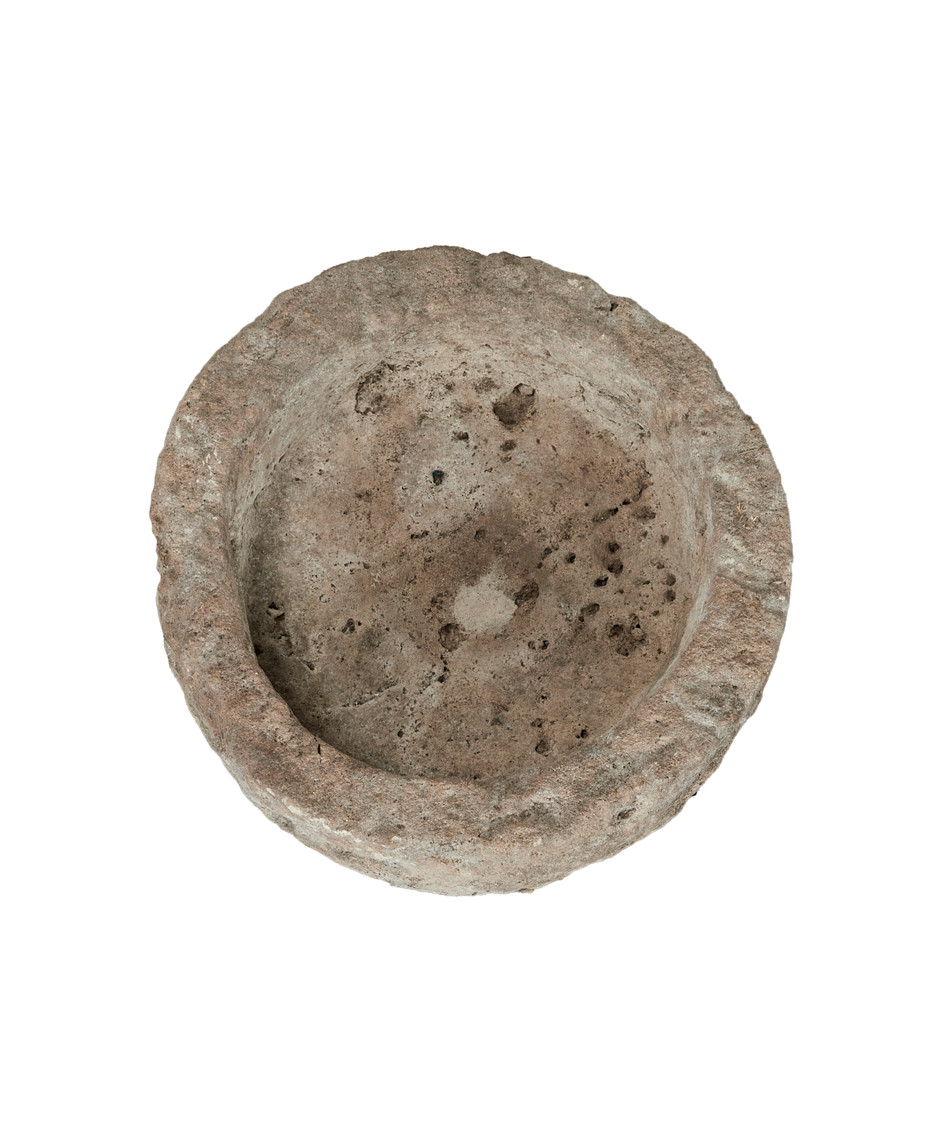 Vintage Limestone Trough - Round from Indonesia - Planters, Fountains, & Water Features