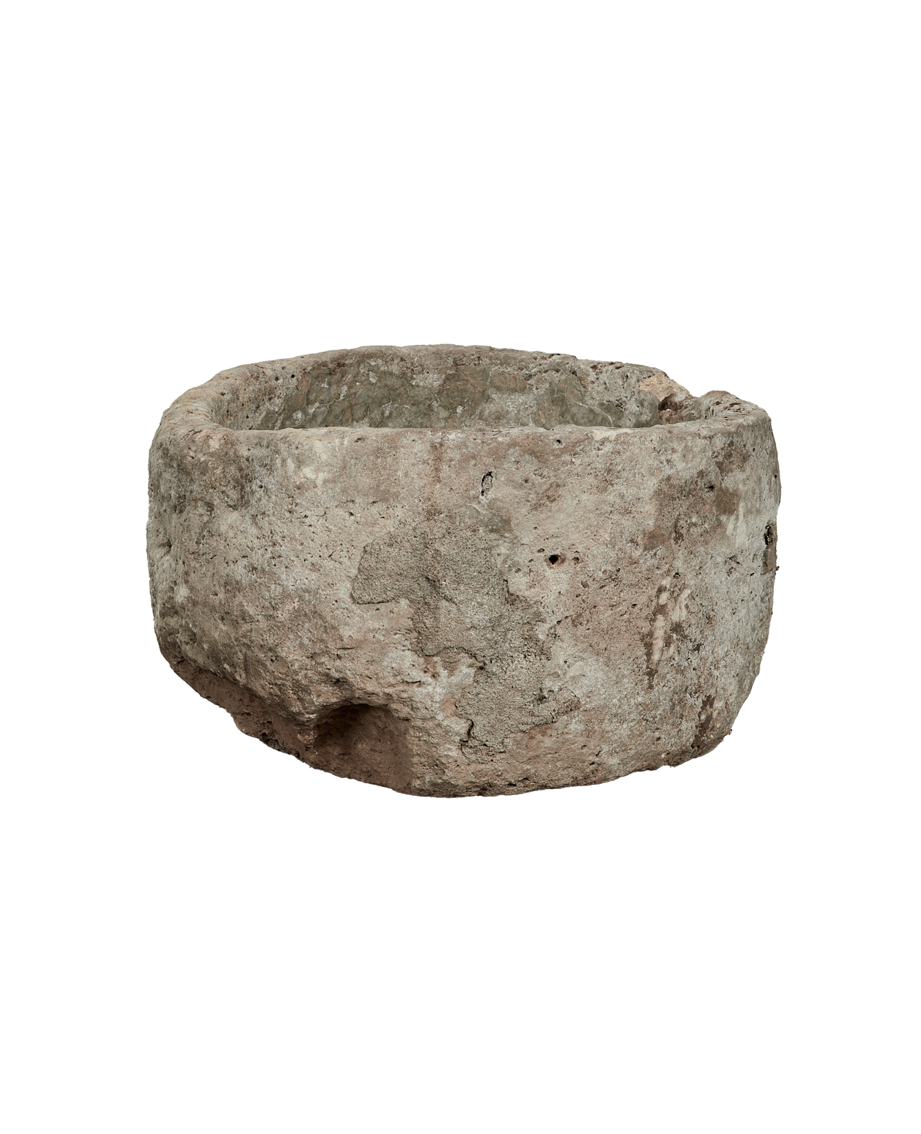 Vintage Limestone Trough - Round from Indonesia - Planters, Fountains, & Water Features