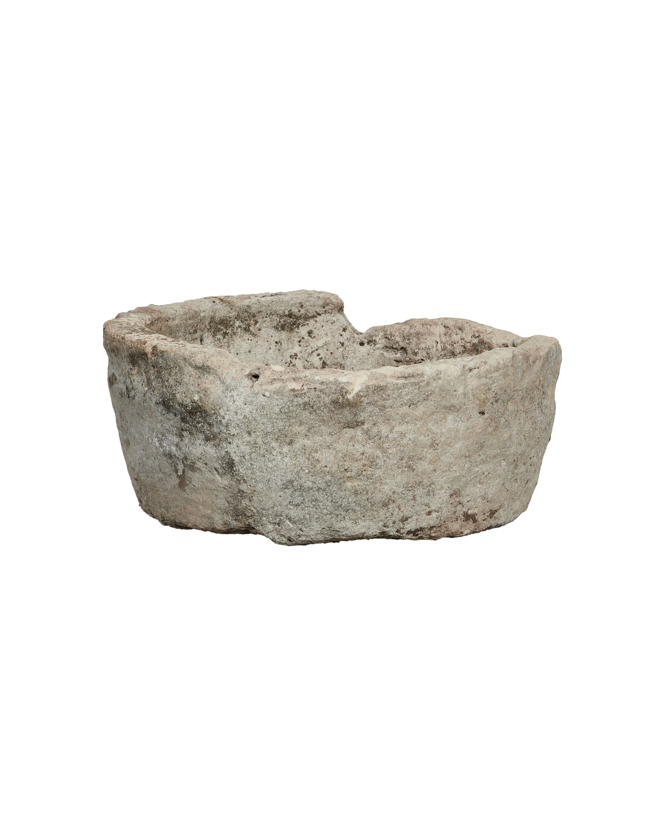 Vintage Limestone Trough - Round from Indonesia - Planters, Fountains, & Water Features