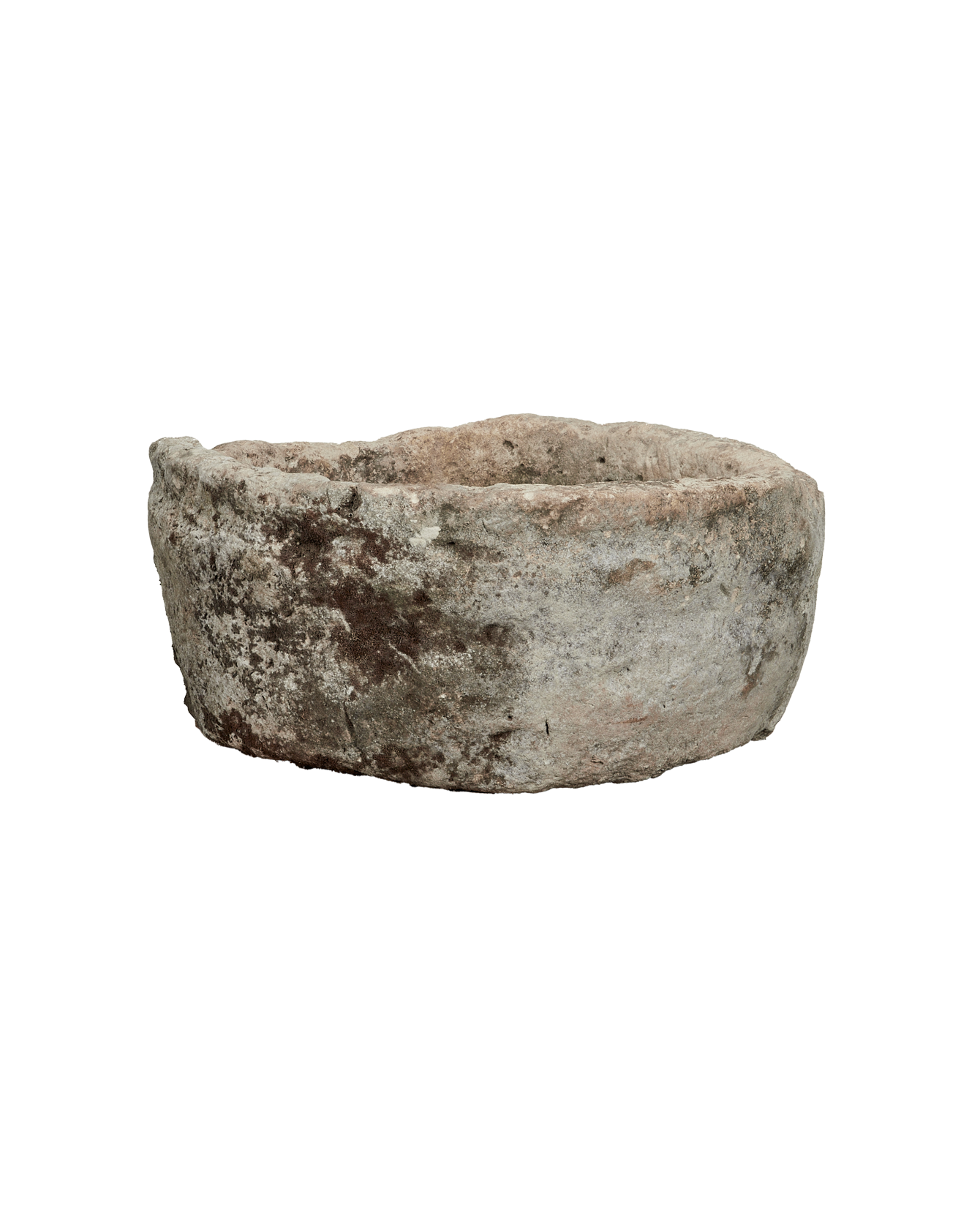 Vintage Limestone Trough - Round from Indonesia - Planters, Fountains, & Water Features
