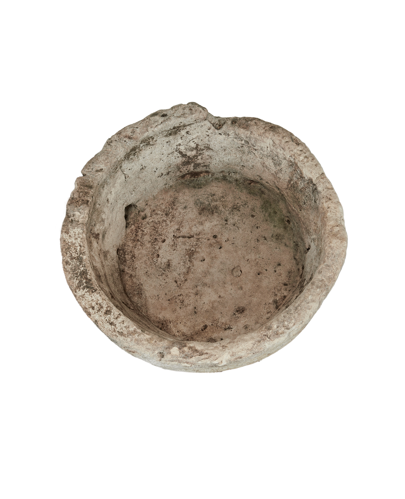Vintage Limestone Trough - Round from Indonesia - Planters, Fountains, & Water Features